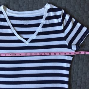 Lot of 2 striped short-sleeve t-shirts XL Merona